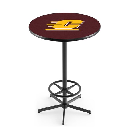 Holland Bar Stool Co 42" Black Central Michigan Pub Table L216B4228CenMic